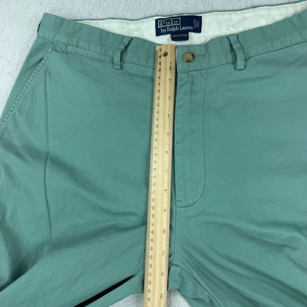 VTG Y2K Polo Ralph Lauren Mens Classic Fit Chino Pants Sage Green 34x27 Cotton